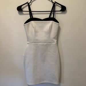 Black & White Mini Bodycon Dress